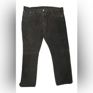 Levi 501 Button Fly Black